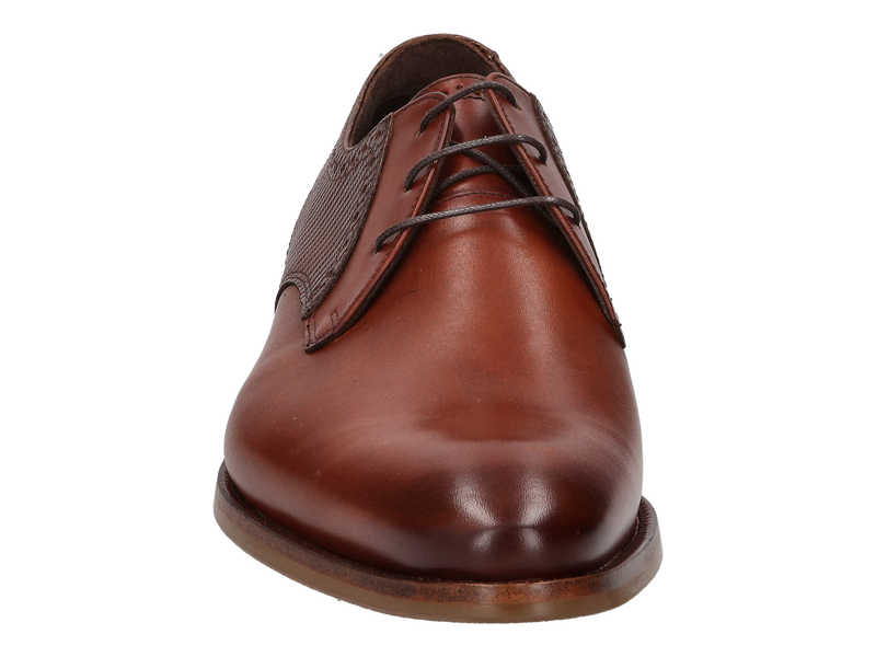Floris Van Bommel Veterschoenen Cognac