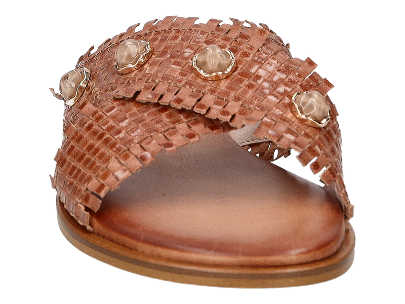 Caryatis Mules Cognac