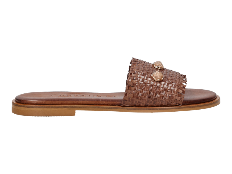 Caryatis Mules Brown