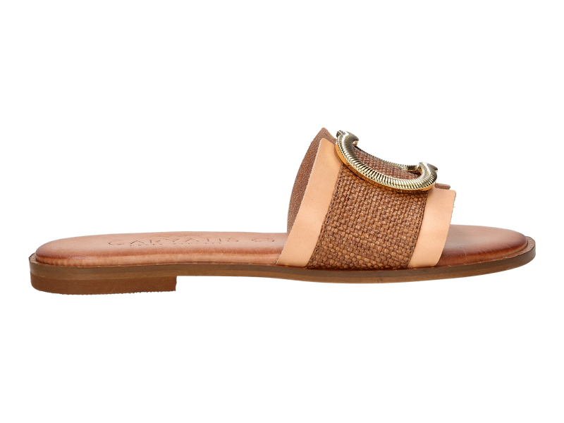 Caryatis Mules Cognac