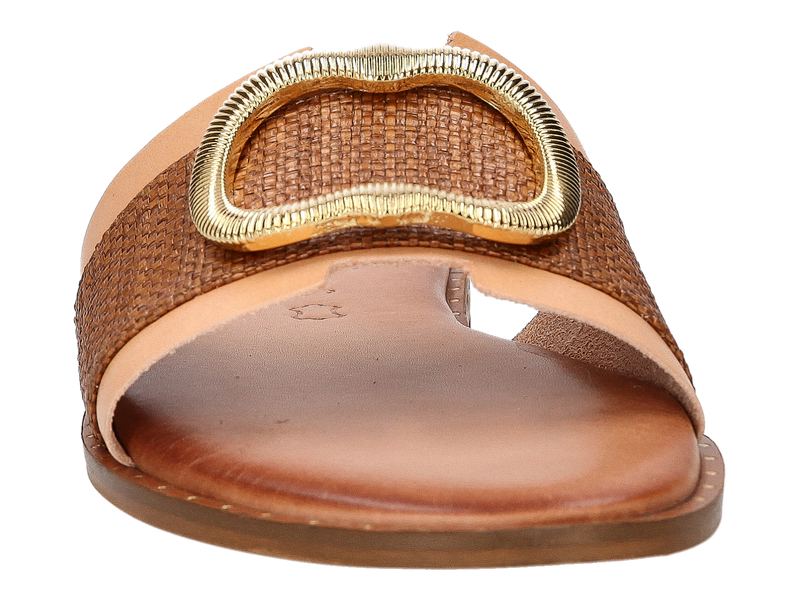 Caryatis Mules Cognac