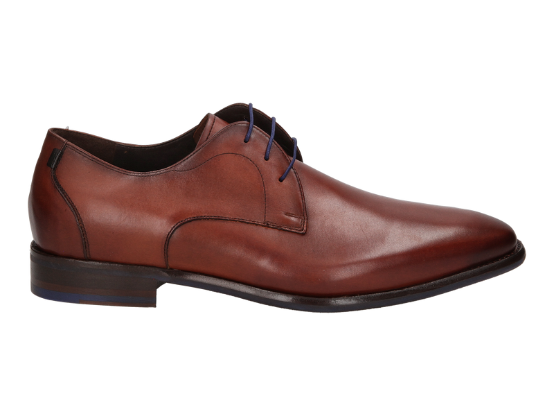 Floris Van Bommel Veterschoenen Cognac