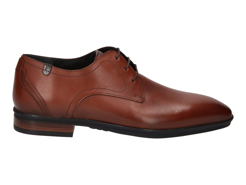 Floris Van Bommel Veterschoenen Cognac