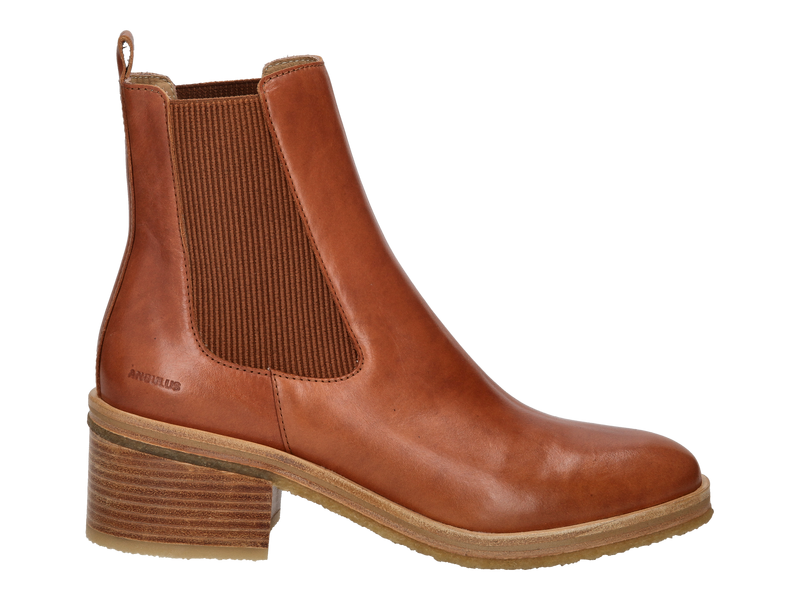Angulus Boot With Heel Cognac