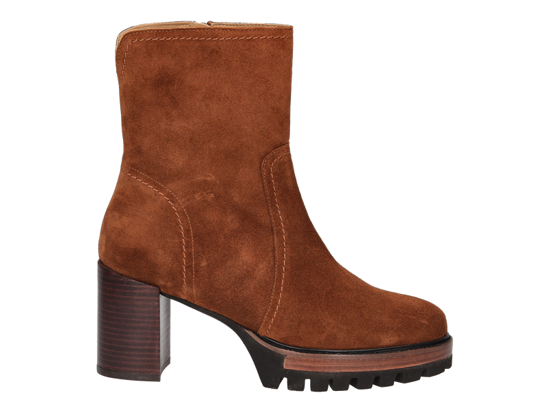 Jhay Boot With Heel Brown
