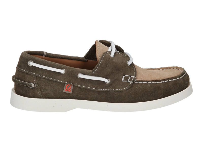 Eli Chaussures Bateau Kaki