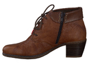 Rieker boots with heel cognac