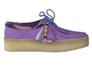 Clarks lace shoes purple