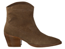 Bronx boots with heel cognac