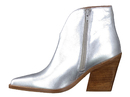 Bronx boots with heel silver