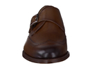 Cordwainer shoe with buckle cognac