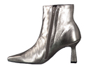 Tango boots with heel silver