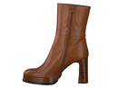 Zinda boots with heel cognac