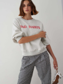 Bad Habits sweatshirt gray