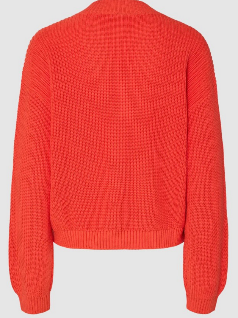 Pieces Pullovers Red