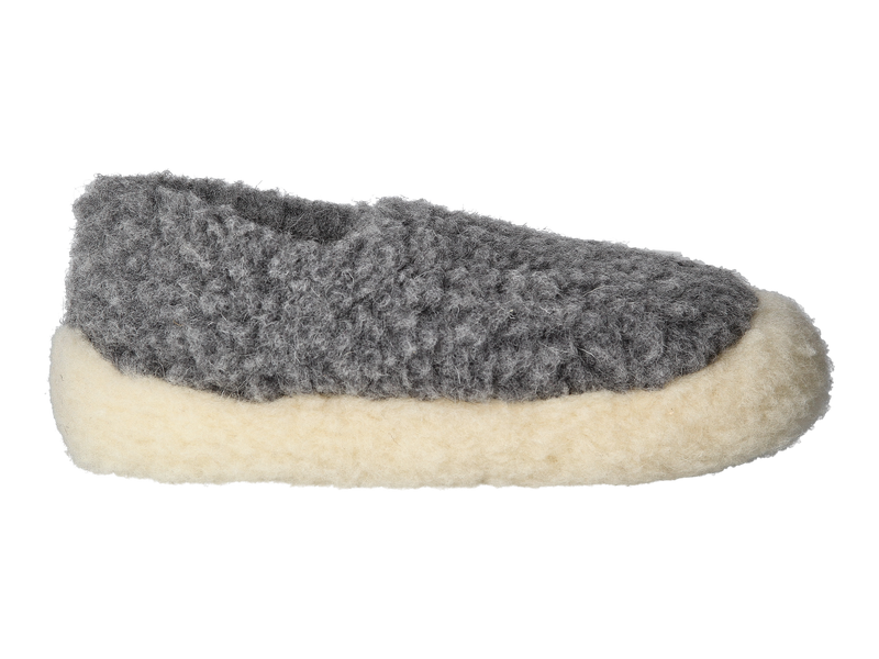 Rue De Wool Slippers Gray