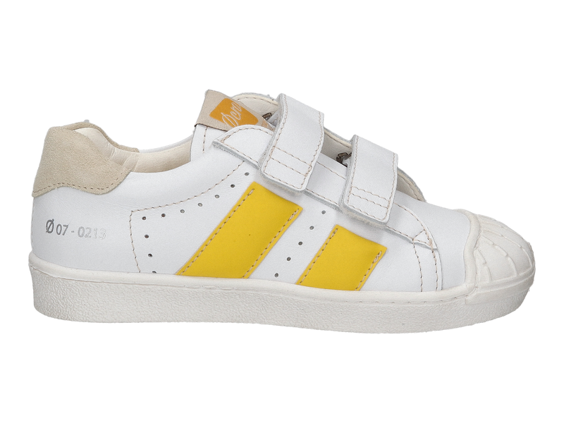 Ocra Chaussures à Velcro Blanc