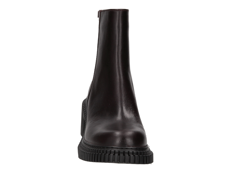 Camper Boot With Heel Bordeaux