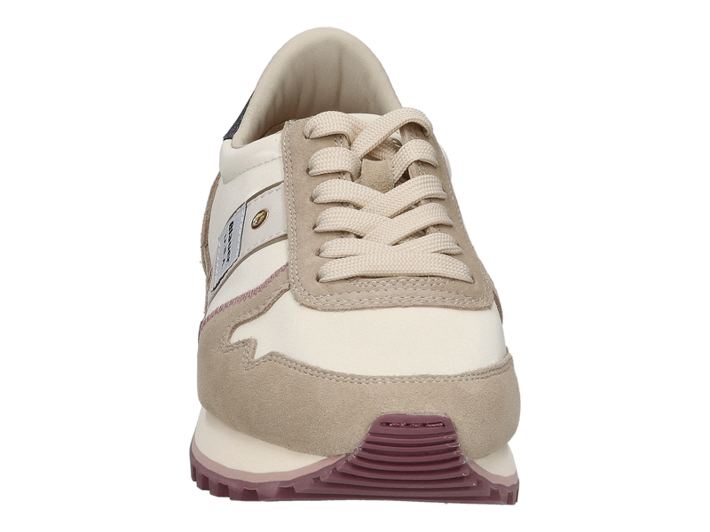 Blauer Sneakers Beige