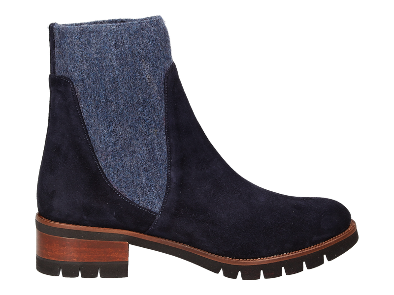 Cervone Boot With Heel Blue