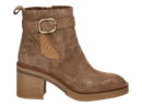 Alpe boots met hak taupe