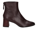 Zinda boots with heel bordeaux