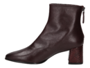 Zinda boots with heel bordeaux