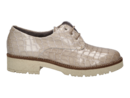 Pitillos chaussures à lacets beige
