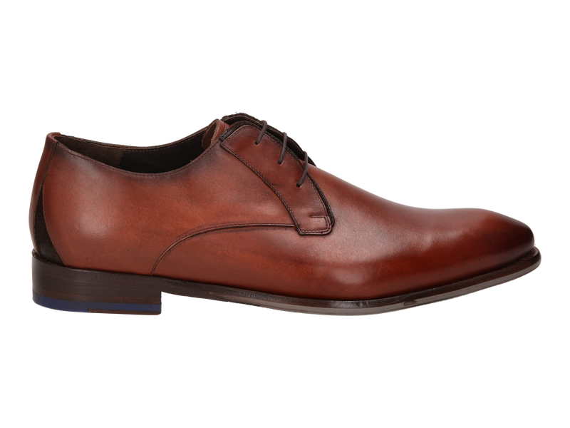 Floris Van Bommel Veterschoenen Cognac