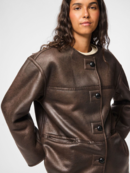 Pieces coat off white