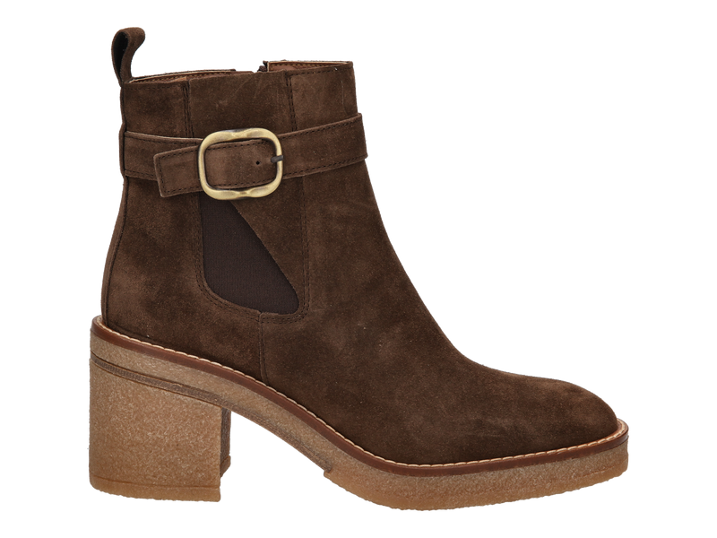 Alpe Boot With Heel Brown