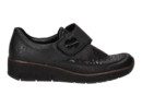 Rieker velcro zwart