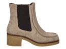 Weekend By Perdo Miralles boots met hak beige