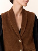 Leon & Harper gilet bruin