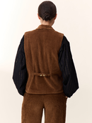 Leon & Harper gilet bruin