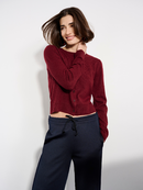 Margittes gilets koraalrood