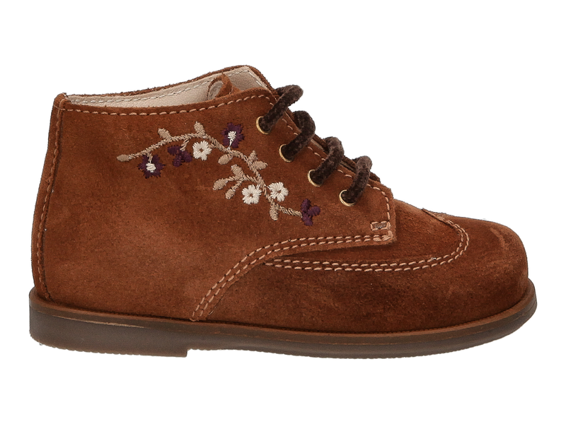 Beberlis Lace Shoes Cognac