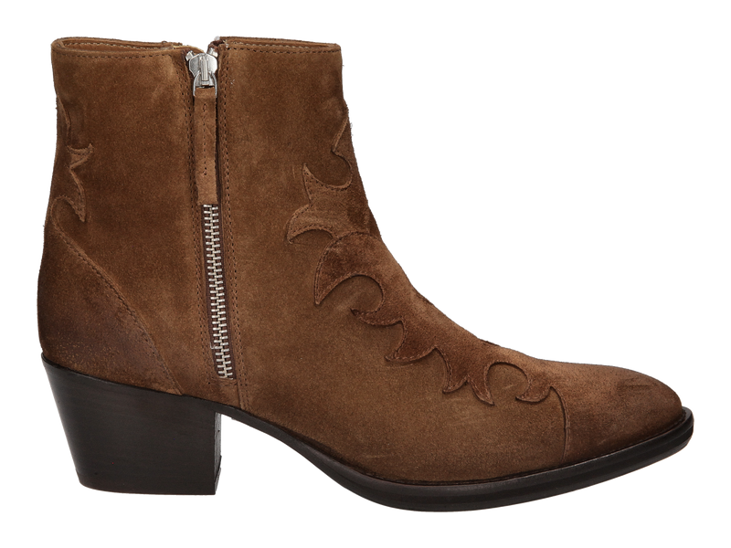 Triver Flight Boot With Heel Cognac