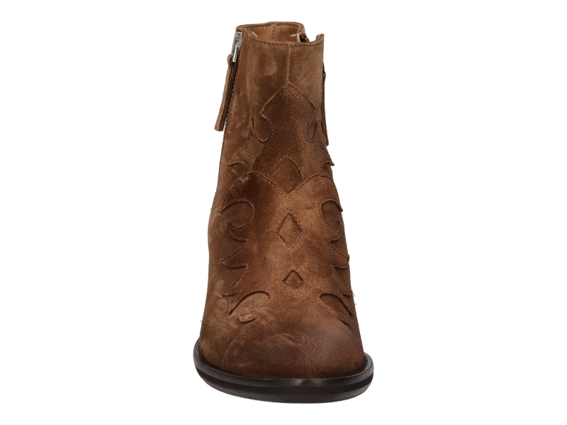 Triver Flight Boot With Heel Cognac