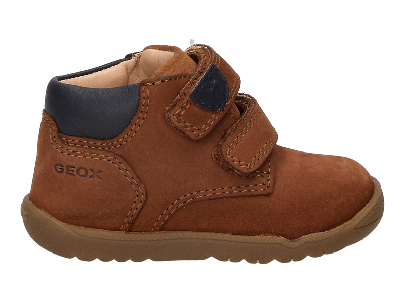 Geox Chaussures à Velcro Cognac