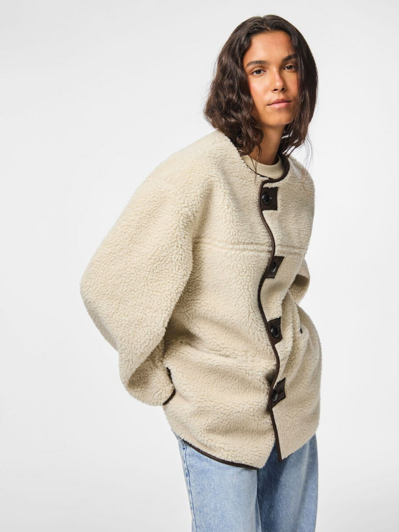 Pieces Jackets Off White