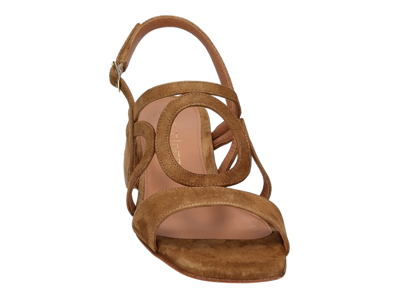 Julie Dee Sandals Cognac