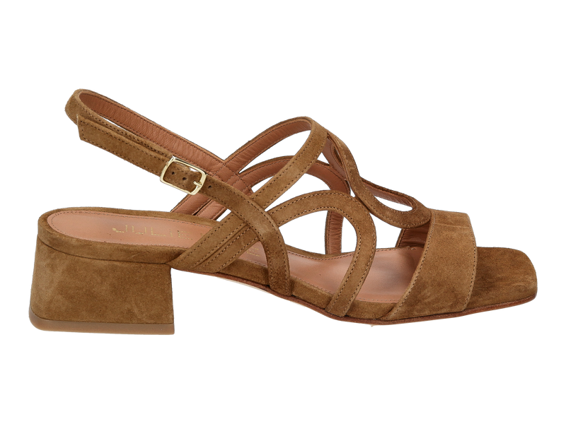 Julie Dee Sandals Cognac