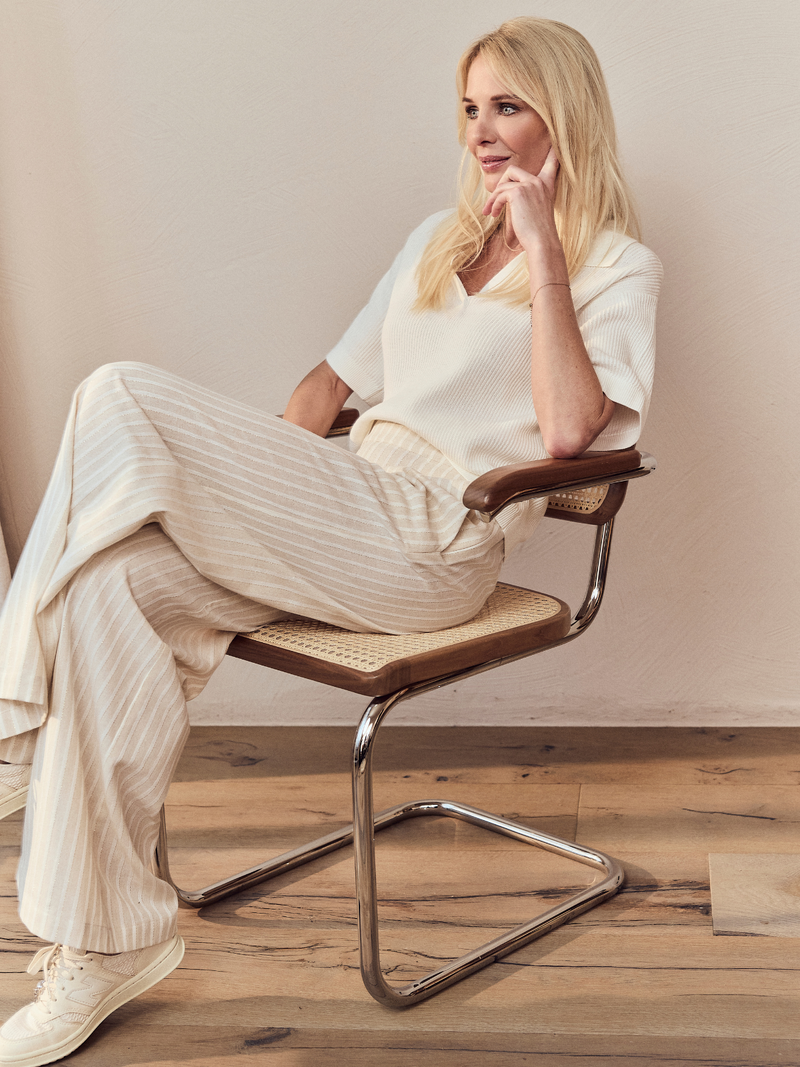 Ac By Annelien Coorevits Broeken Beige