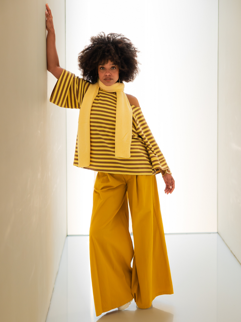 Black Rose T-shirts Jaune