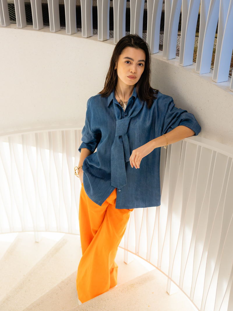 Black Rose Blouses Bleu