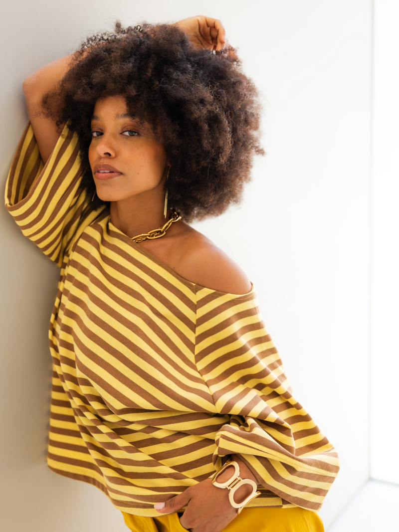 Black Rose T-shirts Jaune