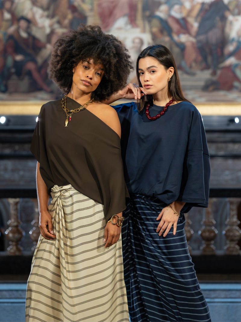 View product 'Black Rose Skirts Off White' Black Rose Skirts Off White