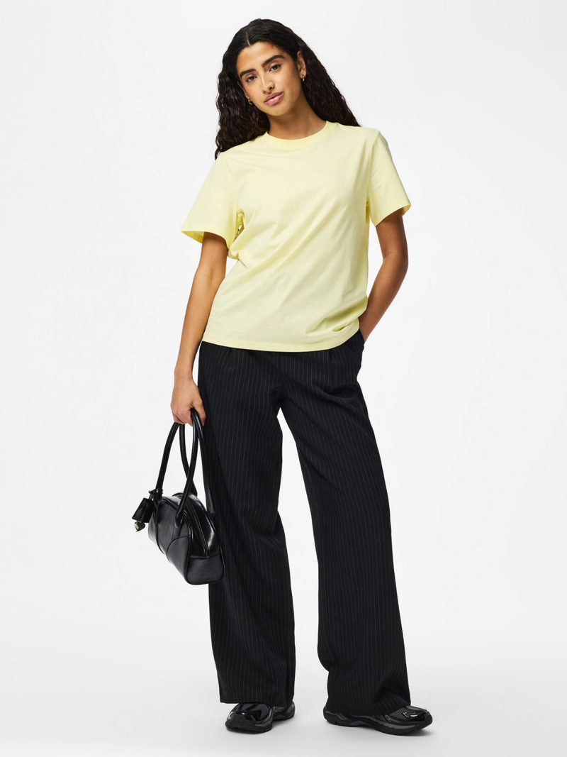 Pieces T-shirts Yellow