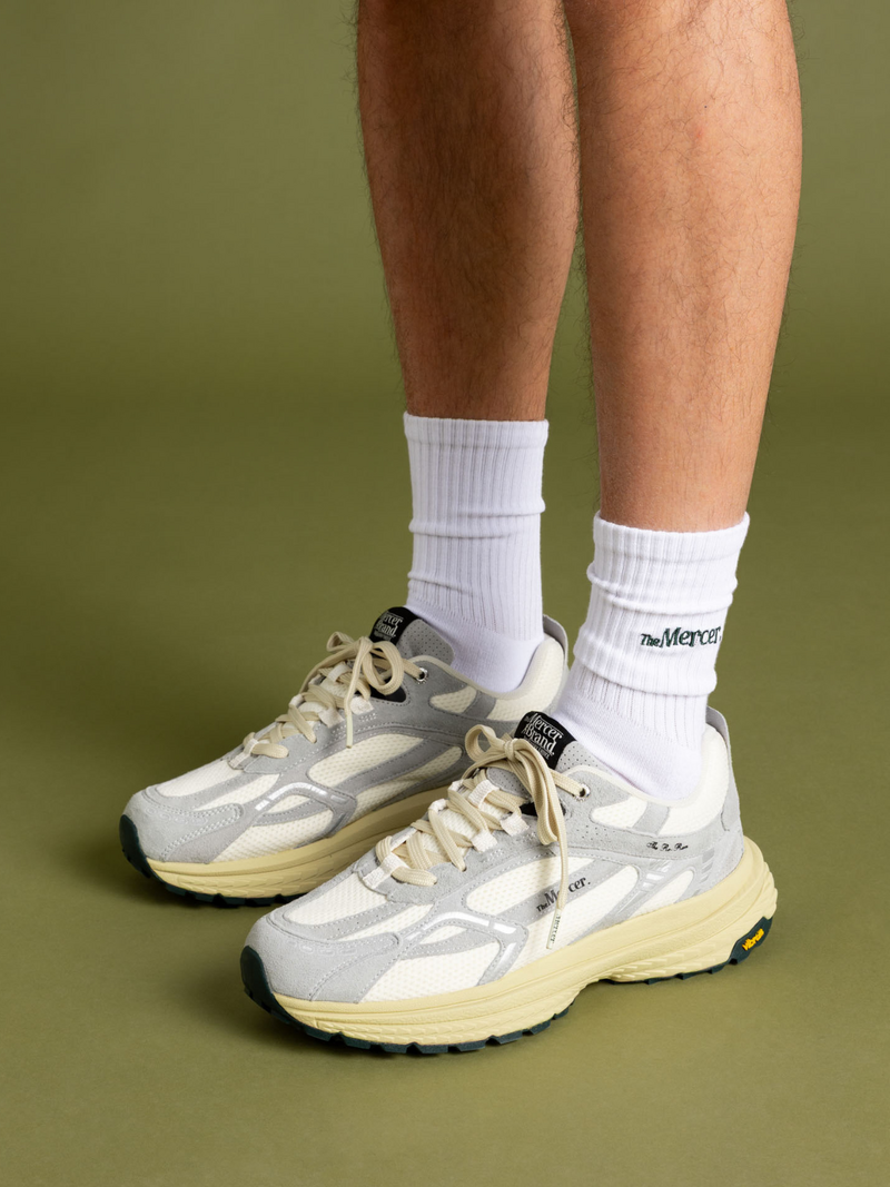 Mercer Socks White